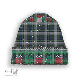 ScotsTee Shop Scottish Campbell of Lochnell Dress Tartan Plaid Christmas Deer Snowman Snowflake Bell Knit Beanie