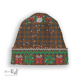 ScotsTee Shop Scottish Clarks No Tartan Plaid Christmas Deer Snowman Snowflake Bell Knit Beanie