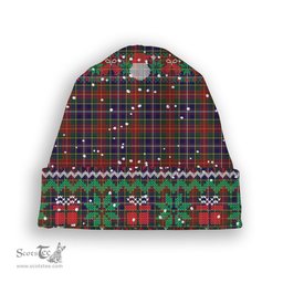 ScotsTee Shop Scottish Crozier Tartan Plaid Christmas Deer Snowman Snowflake Bell Knit Beanie