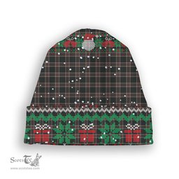 ScotsTee Shop Scottish Christie (London) Hunting Tartan Plaid Christmas Deer Snowman Snowflake Bell Knit Beanie