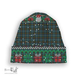 ScotsTee Shop Scottish Cathcart Tartan Plaid Christmas Deer Snowman Snowflake Bell Knit Beanie