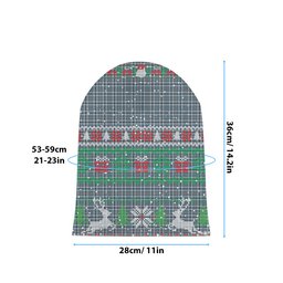 ScotsTee Shop Scottish Conquergood Canada Tartan Plaid Christmas Deer Snowman Snowflake Bell Knit Beanie