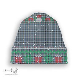 ScotsTee Shop Scottish Conquergood Canada Tartan Plaid Christmas Deer Snowman Snowflake Bell Knit Beanie