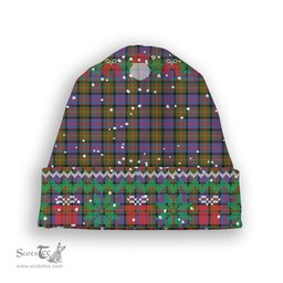 ScotsTee Shop Scottish Carnegie Ancient Tartan Plaid Christmas Deer Snowman Snowflake Bell Knit Beanie