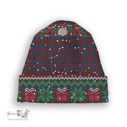 ScotsTee Shop Scottish Carnegie 3 Tartan Plaid Christmas Deer Snowman Snowflake Bell Knit Beanie