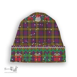 ScotsTee Shop Scottish Culloden Tartan Plaid Christmas Deer Snowman Snowflake Bell Knit Beanie