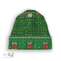 ScotsTee Shop Scottish Clephane Tartan Plaid Christmas Deer Snowman Snowflake Bell Knit Beanie