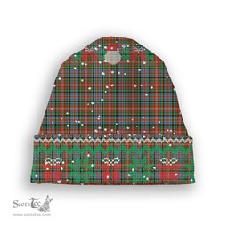 ScotsTee Shop Scottish Caledonia Ancient Tartan Plaid Christmas Deer Snowman Snowflake Bell Knit Beanie