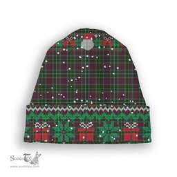ScotsTee Shop Scottish Crosby Tartan Plaid Christmas Deer Snowman Snowflake Bell Knit Beanie