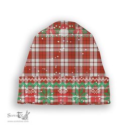 ScotsTee Shop Scottish Cameron Hose Ancient Tartan Plaid Christmas Deer Snowman Snowflake Bell Knit Beanie