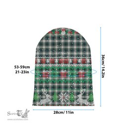 ScotsTee Shop Scottish Campbell Dress Modern Tartan Plaid Christmas Deer Snowman Snowflake Bell Knit Beanie