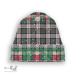 ScotsTee Shop Scottish Cameron of Erracht Dress Ancient Tartan Plaid Christmas Deer Snowman Snowflake Bell Knit Beanie