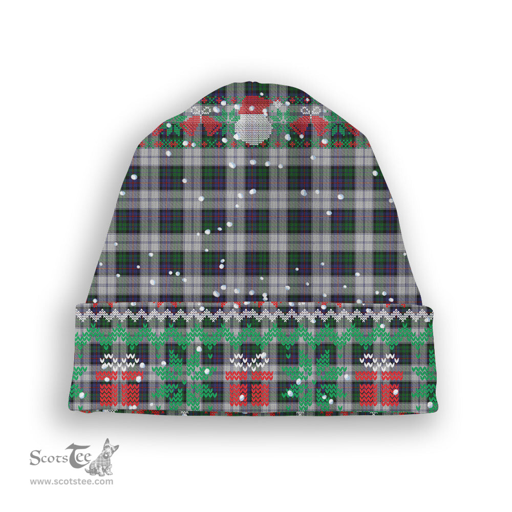 ScotsTee Shop Scottish Campbell of Cawdor Dress Tartan Plaid Christmas Deer Snowman Snowflake Bell Knit Beanie