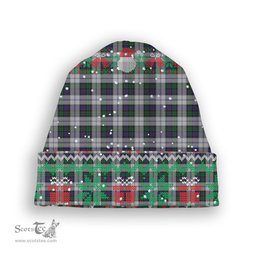 ScotsTee Shop Scottish Campbell of Cawdor Dress Tartan Plaid Christmas Deer Snowman Snowflake Bell Knit Beanie