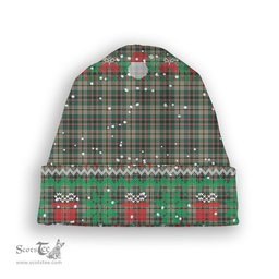 ScotsTee Shop Scottish Craig Ancient Tartan Plaid Christmas Deer Snowman Snowflake Bell Knit Beanie