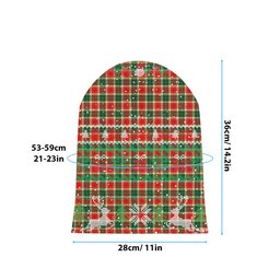 ScotsTee Shop Scottish Gibbs Tartan Plaid Christmas Deer Snowman Snowflake Bell Knit Beanie