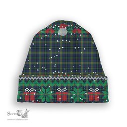 ScotsTee Shop Scottish Dundee Discovery Tartan Plaid Christmas Deer Snowman Snowflake Bell Knit Beanie