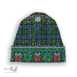 ScotsTee Shop Scottish Fletcher 2 Tartan Plaid Christmas Deer Snowman Snowflake Bell Knit Beanie