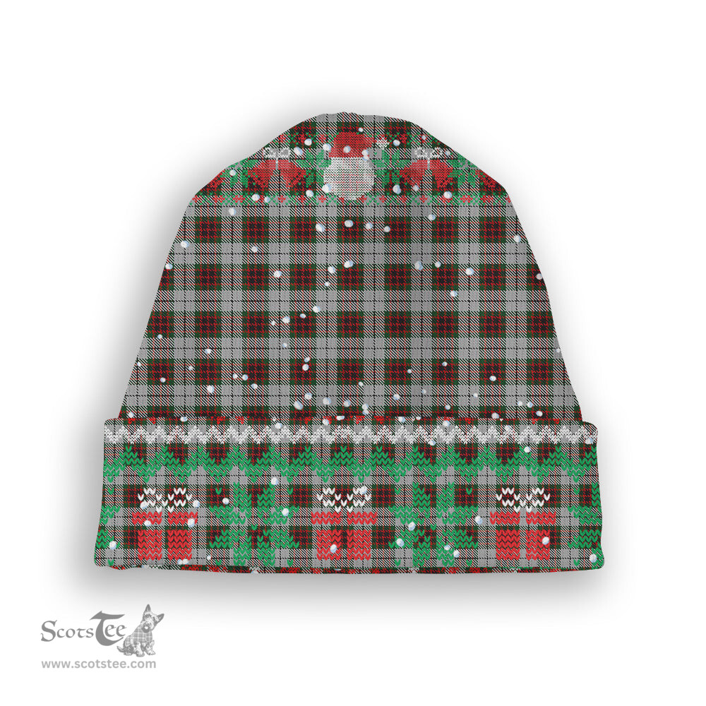 ScotsTee Shop Scottish Fraser Dress Tartan Plaid Christmas Deer Snowman Snowflake Bell Knit Beanie