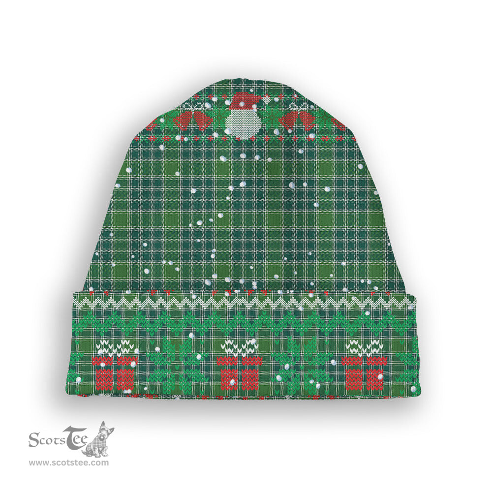 ScotsTee Shop Scottish Donald Lord of the Isles Hunting Ancient Tartan Plaid Christmas Deer Snowman Snowflake Bell Knit Beanie
