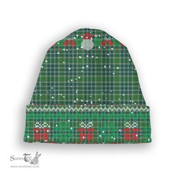ScotsTee Shop Scottish Donald Lord of the Isles Hunting Ancient Tartan Plaid Christmas Deer Snowman Snowflake Bell Knit Beanie