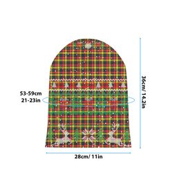 ScotsTee Shop Scottish Dewar Tartan Plaid Christmas Deer Snowman Snowflake Bell Knit Beanie