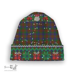 ScotsTee Shop Scottish Dorward Tartan Plaid Christmas Deer Snowman Snowflake Bell Knit Beanie