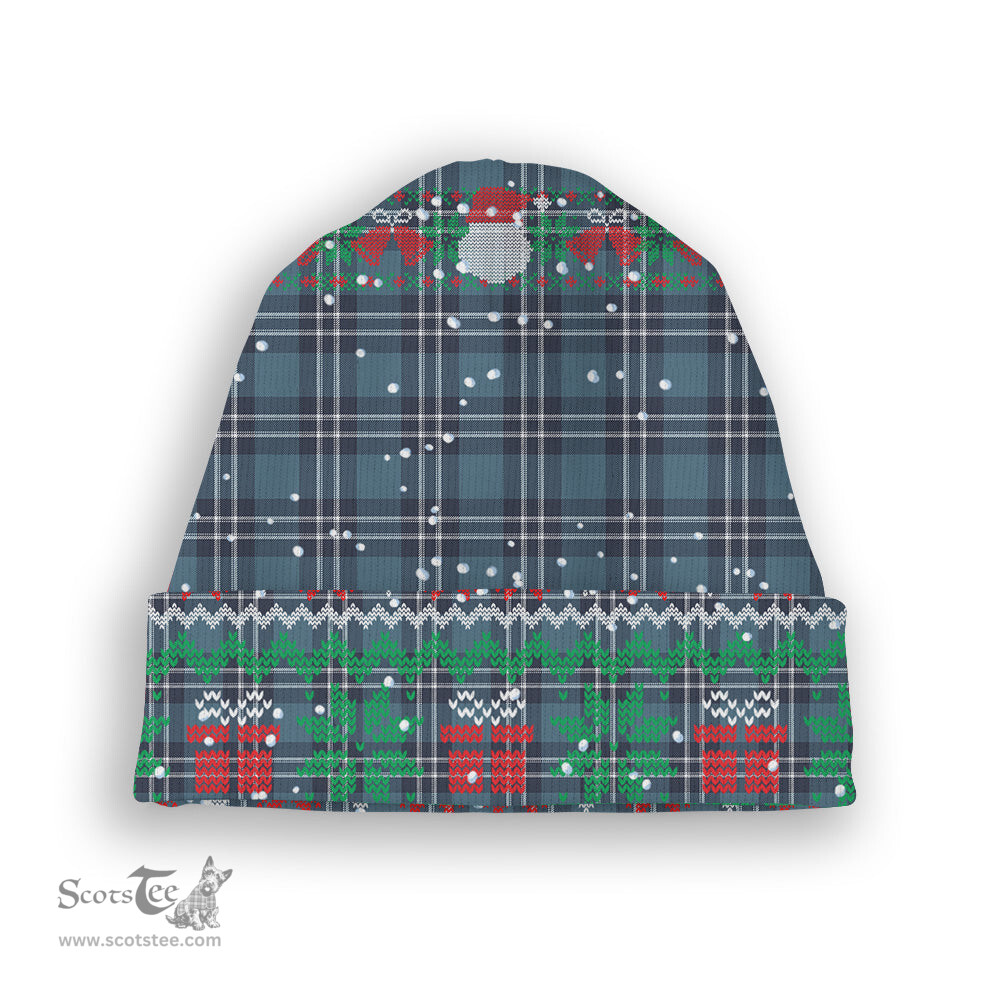 ScotsTee Shop Scottish Earl of St Andrews Tartan Plaid Christmas Deer Snowman Snowflake Bell Knit Beanie