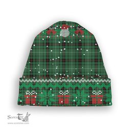 ScotsTee Shop Scottish Fraser Gathering Hunting Ancient Tartan Plaid Christmas Deer Snowman Snowflake Bell Knit Beanie