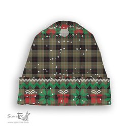 ScotsTee Shop Scottish Dunlop Hunting Tartan Plaid Christmas Deer Snowman Snowflake Bell Knit Beanie