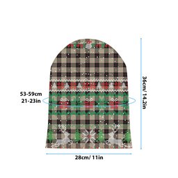 ScotsTee Shop Scottish Dunlop Hunting Ancient Tartan Plaid Christmas Deer Snowman Snowflake Bell Knit Beanie