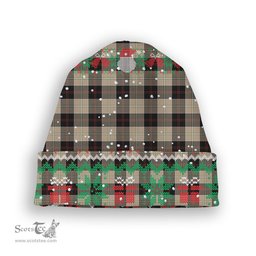 ScotsTee Shop Scottish Dunlop Hunting Ancient Tartan Plaid Christmas Deer Snowman Snowflake Bell Knit Beanie