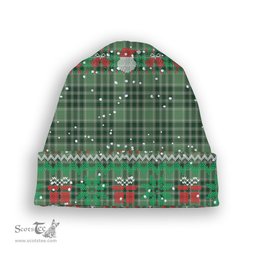ScotsTee Shop Scottish Donald Lord of the Isles Hunting Tartan Plaid Christmas Deer Snowman Snowflake Bell Knit Beanie