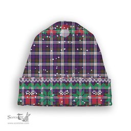 ScotsTee Shop Scottish Donald Dress Modern Tartan Plaid Christmas Deer Snowman Snowflake Bell Knit Beanie