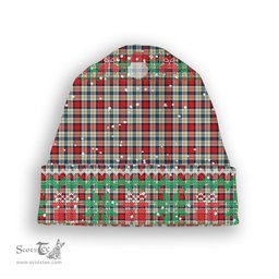 ScotsTee Shop Scottish Dundee Dress Tartan Plaid Christmas Deer Snowman Snowflake Bell Knit Beanie