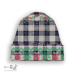 ScotsTee Shop Scottish Ferguson Dress Tartan Plaid Christmas Deer Snowman Snowflake Bell Knit Beanie