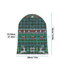 ScotsTee Shop Scottish Davidson Ancient Tartan Plaid Christmas Deer Snowman Snowflake Bell Knit Beanie