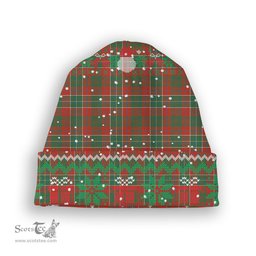 ScotsTee Shop Scottish Galbraith USA Ancient Tartan Plaid Christmas Deer Snowman Snowflake Bell Knit Beanie