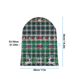 ScotsTee Shop Scottish Forbes Dress Modern Tartan Plaid Christmas Deer Snowman Snowflake Bell Knit Beanie
