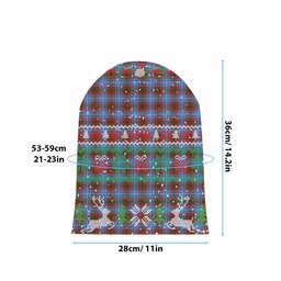 ScotsTee Shop Scottish Edinburgh Tartan Plaid Christmas Deer Snowman Snowflake Bell Knit Beanie