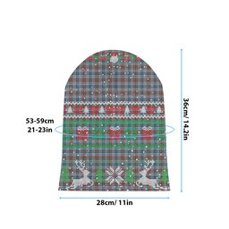 ScotsTee Shop Scottish Gayre Hunting Ancient Tartan Plaid Christmas Deer Snowman Snowflake Bell Knit Beanie