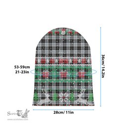 ScotsTee Shop Scottish Forbes Dress Originaux Tartan Plaid Christmas Deer Snowman Snowflake Bell Knit Beanie