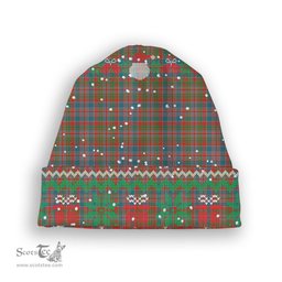 ScotsTee Shop Scottish Donald of Boisdale Ancient Tartan Plaid Christmas Deer Snowman Snowflake Bell Knit Beanie
