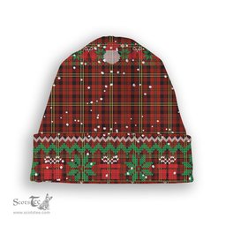 ScotsTee Shop Scottish Davis Tartan Plaid Christmas Deer Snowman Snowflake Bell Knit Beanie