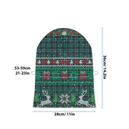 ScotsTee Shop Scottish Duncan Modern Clan Tartan Plaid Christmas Deer Snowman Snowflake Bell Knit Beanie