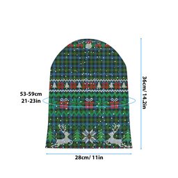 ScotsTee Shop Scottish Dyce Tartan Plaid Christmas Deer Snowman Snowflake Bell Knit Beanie