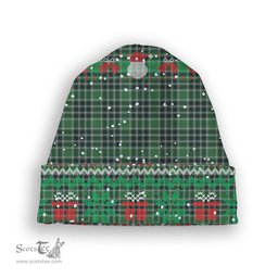 ScotsTee Shop Scottish Donald Lord of the Isles Hunting Modern Tartan Plaid Christmas Deer Snowman Snowflake Bell Knit Beanie