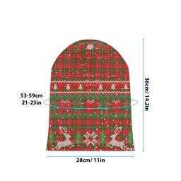 ScotsTee Shop Scottish Hay Modern Tartan Plaid Christmas Deer Snowman Snowflake Bell Knit Beanie