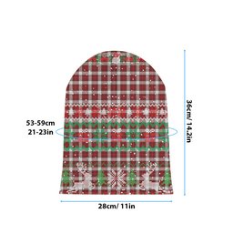 ScotsTee Shop Scottish MacPhee Dress Ancient Tartan Plaid Christmas Deer Snowman Snowflake Bell Knit Beanie