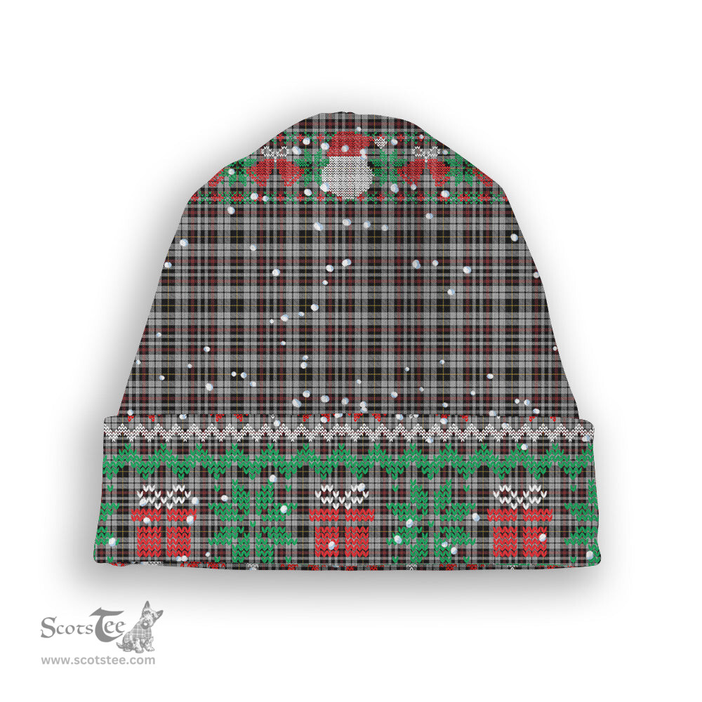 ScotsTee Shop Scottish Little Arisaid Tartan Plaid Christmas Deer Snowman Snowflake Bell Knit Beanie